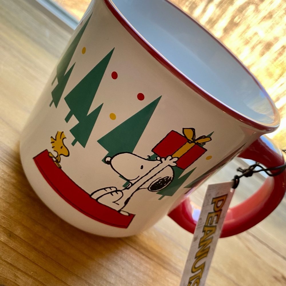 PEANUTS Mug Snoopy and Woodstock Christmas Coffee Tea Mug NWT Christmas Gift NEW - Picture 4 of 4